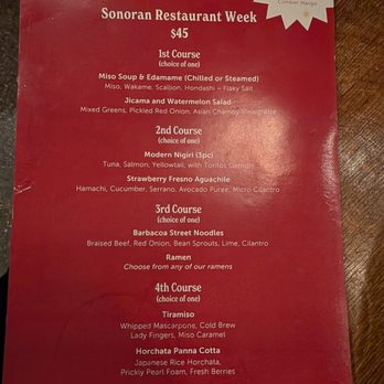 OBON Sushi Bar Ramen - Special menu for Sonoran Restaurant week - Sushi Bars Near Me - Tucson, Arizona OBON Sushi Bar Ramen - Special menu for Sonoran Restaurant week - Sushi Bars Near Me - Tucson, Arizona