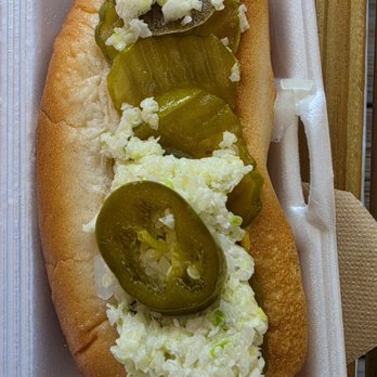 Frontier Food To Go - Hot dog add slaw, jalapeños and pickles! - Burgers Near Me - Wilmington, North Carolina Frontier Food To Go - Hot dog add slaw, jalapeños and pickles! - Burgers Near Me - Wilmington, North Carolina