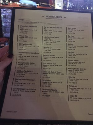 Menu photo 2 McBride's North Aurora, IL