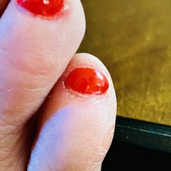 Lila's Nails & Spa - Messy. Unprofessional.
