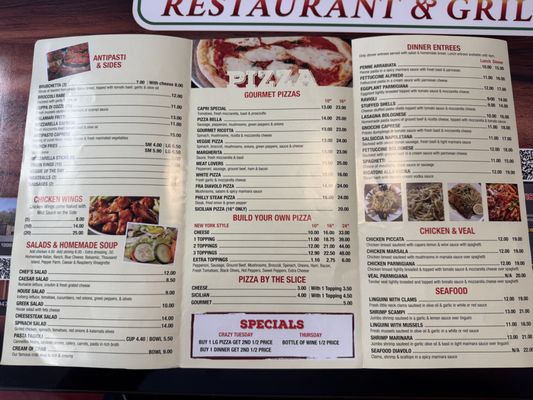 Menu photo 1 Bella Capri Restaurant & Grill Georgetown, DE Menu photo 1 Bella Capri Restaurant & Grill Georgetown, DE