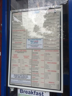 Menu photo 2 Blue Island Southampton, HAM Menu photo 2 Blue Island Southampton, HAM