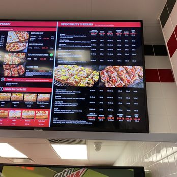 Jet's Pizza - July 2021. Menu in store - Pizza Near Me - New York, New York