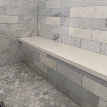 Luc's Construction - Bath2 in shower bench - General Contractors Near Me