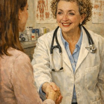 Seletz Josepha, MD - Dr Seletz greeting new patient - Obstetricians & Gynecologists Near Me - Beverly Hills, California Seletz Josepha, MD - Dr Seletz greeting new patient - Obstetricians & Gynecologists Near Me - Beverly Hills, California