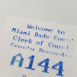 Miami Dade County Court - A bit slow, bring your patience...