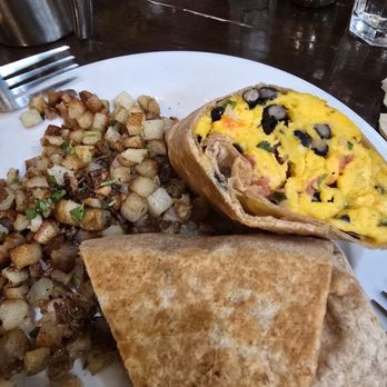 Blu Jam Cafe - Breakfast burrito and tasty potatoes! - Breakfast & Brunch Near Me - Los Angeles, California