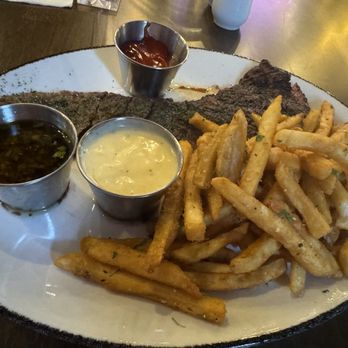 Pressbox - Cajun Skirt Steak (10 oz) - Sports Bars Near Me - Chicago, Illinois Pressbox - Cajun Skirt Steak (10 oz) - Sports Bars Near Me - Chicago, Illinois