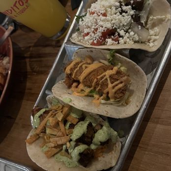 Banditos Bar & Kitchen White Marsh - Street Steak Taco, Peruvian Gold Taco, and Dynamite Fish Taco (Fried) -- All good. - Tacos Near Me - Nottingham, Maryland Banditos Bar & Kitchen White Marsh - Street Steak Taco, Peruvian Gold Taco, and Dynamite Fish Taco (Fried) -- All good. - Tacos Near Me - Nottingham, Maryland