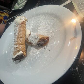 Lexie's Bistro - Birthday Cannoli with cream cheese filling chocolate and pistachios - Italian Near Me - Henderson, Nevada