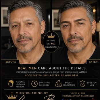Microblading By Laura - July is for men - Permanent Makeup Near Me - Bakersfield, California Microblading By Laura - July is for men - Permanent Makeup Near Me - Bakersfield, California