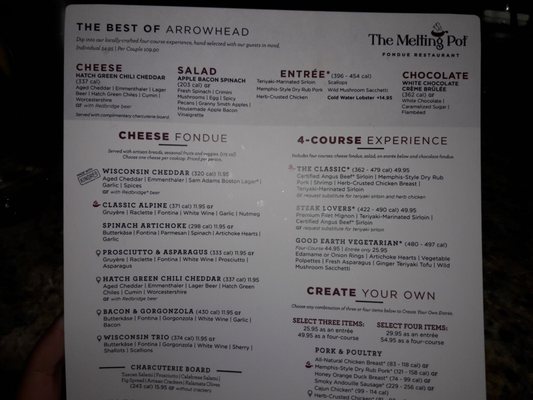 Menu photo 8 The Melting Pot Glendale, AZ
