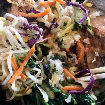 Bop & Gogi Korean Kitchen and Grill - The mix in the hot stone bowl - Korean Near Me - Centennial, Colorado Bop & Gogi Korean Kitchen and Grill - The mix in the hot stone bowl - Korean Near Me - Centennial, Colorado