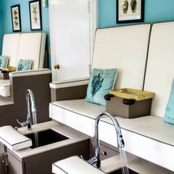 By the Sea Day Spa - Pedi and Mani room - awesome for a group of friends to relax together