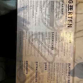 Garten - Food menu - Cocktail Bars Near Me - Severna Park, Maryland Garten - Food menu - Cocktail Bars Near Me - Severna Park, Maryland