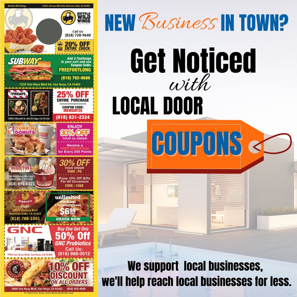 WESTSIDE DEAL 4930 Balboa Blvd, Encino, California Advertising