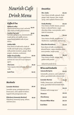 Menu photo 3 Nourish Cafe Westborough, MA Menu photo 3 Nourish Cafe Westborough, MA
