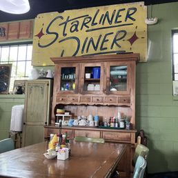 Starliner Diner interior near bar