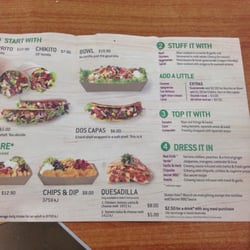 Zambrero - Menu