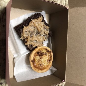 1823 Bakehouse - German chocolate brownie and mini sugar cream pie - gluten free! - Coffee & Tea Near Me - Franklin, Indiana 1823 Bakehouse - German chocolate brownie and mini sugar cream pie - gluten free! - Coffee & Tea Near Me - Franklin, Indiana