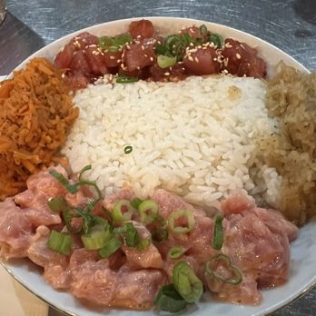 Soju - Poke Bowl 1/2 sweet & 1/2 spicy - Korean Near Me - Pittsburgh, Pennsylvania