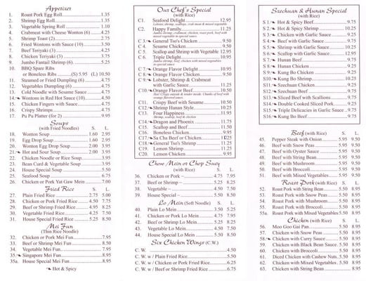 Menu photo 7 Beijing Chinese Restaurant Severna Park, MD