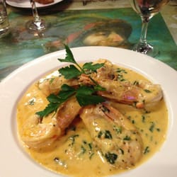 La Capanna Pizzeria - Prawns in creamy garlic sauce