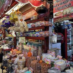 Mercado de Coyoacán - Dried foods, local snacks, bread, tortillas
