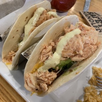 Chili's - Gross pink chicken on the chicken rancheros tacos - Bars Near Me - Burnsville, Minnesota