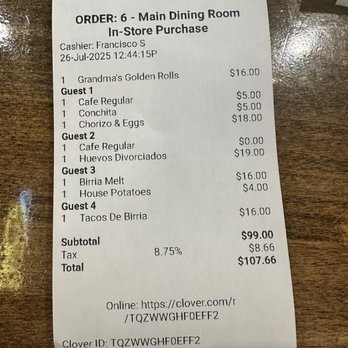 Camellia’s Brunch - Family of 4 total - Breakfast & Brunch Near Me - Bonita, California
