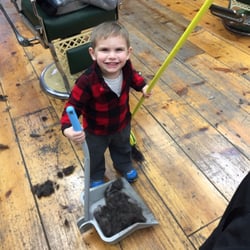 Dick's Sports Barbers - That's one happy customer!!