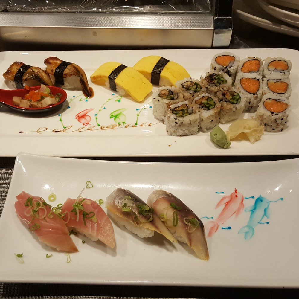 Asian Tea House - Spoon: amuse bouche. Nigiri: unagi, tamago. Maki: eel cucumber, spicy salmon. Nigiri: hamachi, saba. 2019 01 07. S21. - Japanese Near Me - Rensselaer, New York Asian Tea House - Spoon: amuse bouche. Nigiri: unagi, tamago. Maki: eel cucumber, spicy salmon. Nigiri: hamachi, saba. 2019 01 07. S21. - Japanese Near Me - Rensselaer, New York