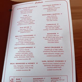 Fanboy - Cocktail menu - Cocktail Bars Near Me - Richmond, Virginia