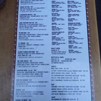 The Clever Koi - Drink menu. - Asian Fusion Near Me - Phoenix, Arizona The Clever Koi - Drink menu. - Asian Fusion Near Me - Phoenix, Arizona