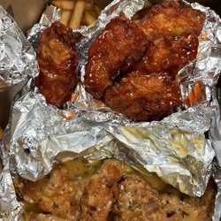 Papas Pizza & BBQ - Garlic Parmesan 5 Piece Wing Dings & bbq 5 Piece Wing Dings