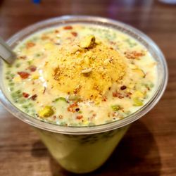 Honest Indian Restaurant  - Kesar Pista Falooda with added fruits & nuts. It is to die for!