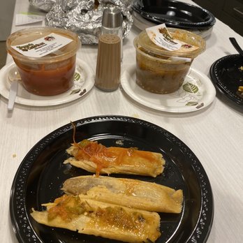 Taqueria La Catrina - Pork, chicken and bean tamales with salsa - Mexican Near Me - San Antonio, Texas Taqueria La Catrina - Pork, chicken and bean tamales with salsa - Mexican Near Me - San Antonio, Texas