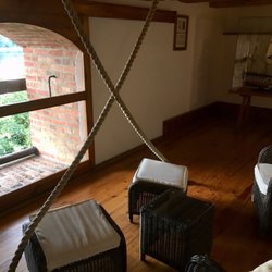Karczma Spichrz - Our suite has a view of the Vistula, and its own model ship display.