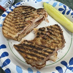Jumping Jack sandwich toasted on wheat. Jumping Jack sandwich toasted on wheat.