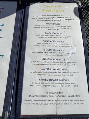 Menu photo 2 Splash At the Boathouse Burlington, VT Menu photo 2 Splash At the Boathouse Burlington, VT