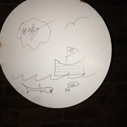 Bahama Breeze - Drawing on my to-go container compliments of our waiter Greg!