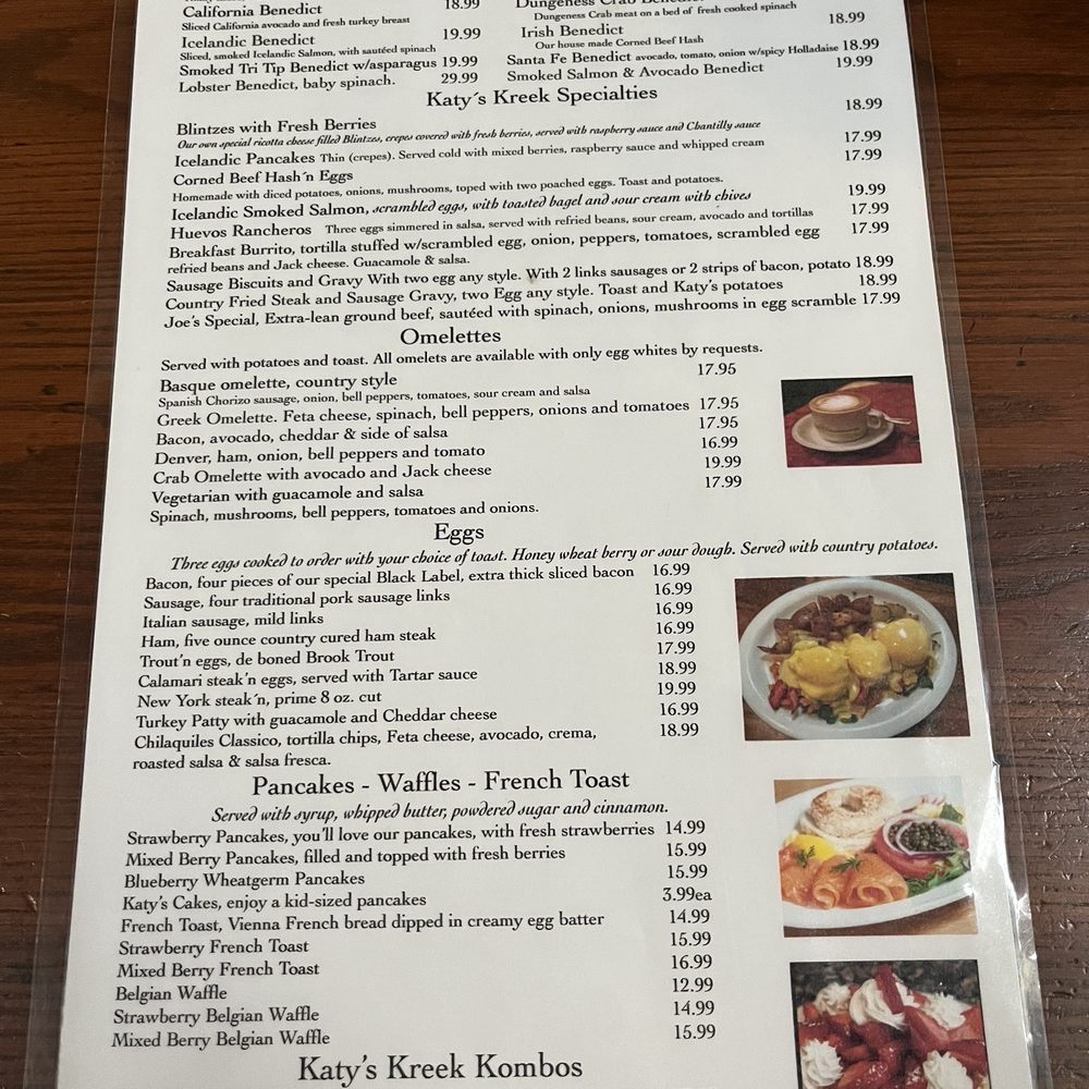 Katy's Kreek - Menu - Breakfast & Brunch Near Me - Walnut Creek, California Katy's Kreek - Menu - Breakfast & Brunch Near Me - Walnut Creek, California