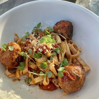 Seventh South Waterfront - Tagliatelle with Mama's meatballs - Cocktail Bars Near Me - Naples, Florida Seventh South Waterfront - Tagliatelle with Mama's meatballs - Cocktail Bars Near Me - Naples, Florida