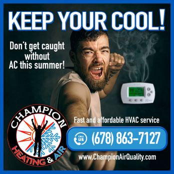 Champion Heating and Air - Heating & Air Conditioning/HVAC Near Me - Dacula, Georgia Champion Heating and Air - Heating & Air Conditioning/HVAC Near Me - Dacula, Georgia
