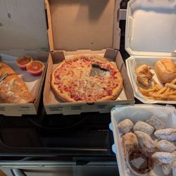 Stromboli, Pizza, Philly steak, Zeppole