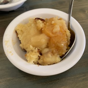 Julie's Place - Peach cobbler - Desserts Near Me - Murphy, North Carolina