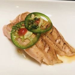 Tokai Sushi Hibachi Steakhouses - Fatty salmon with jalapeño sushi