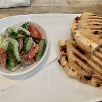The Cutting Edge Cafe - Grilled cheese & jam with tomato cucumber salad - Sandwiches Near Me - Chesapeake, Virginia The Cutting Edge Cafe - Grilled cheese & jam with tomato cucumber salad - Sandwiches Near Me - Chesapeake, Virginia