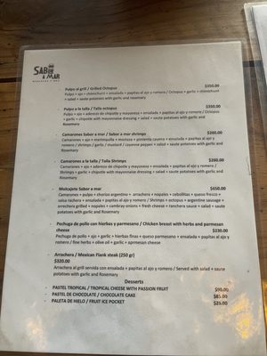 Menu photo 2 Sabor a Mar Playa Zipolite, OAX