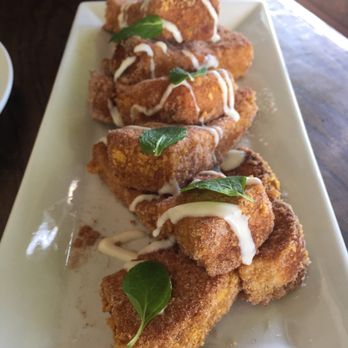 Blu Jam Cafe - The churro French toast ! That's not the actual name of it though.. but if you love churros order this! It's bomb! - Breakfast & Brunch Near Me - Sherman Oaks, California